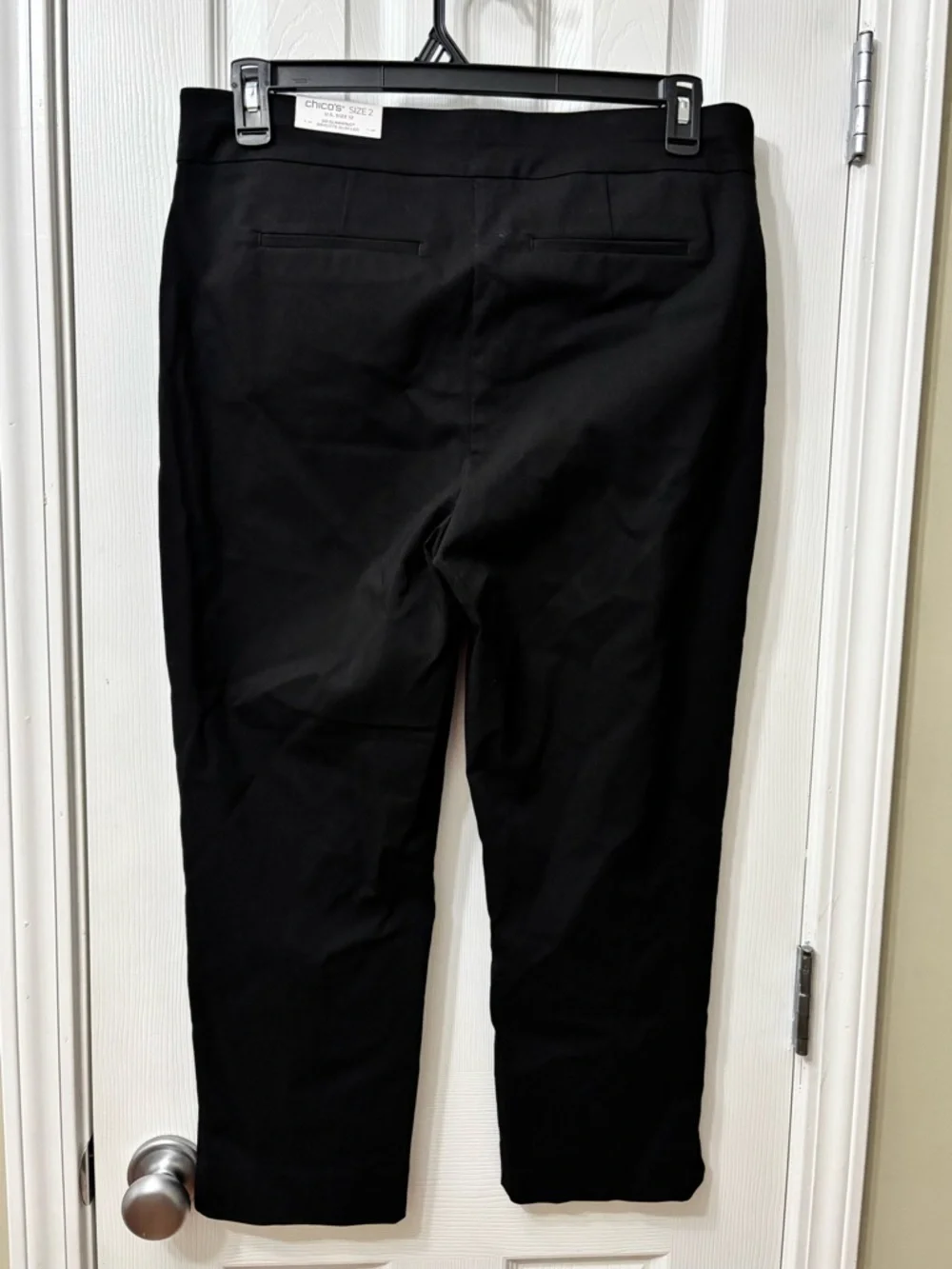 NWT Chico’s So Slimming Crop Brigitte Slim Leg Black Women’s Size 12 Chicos 2 - Picture 4 of 7